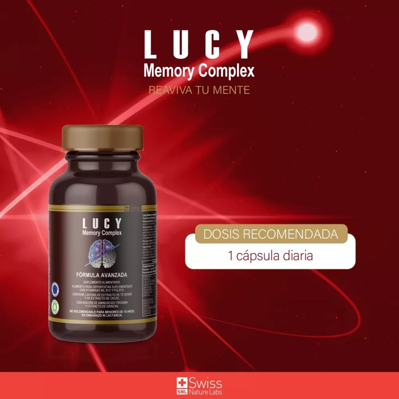 SUPLEMENTO ALIMENTICIO SWISS NATURE LABS LUCY MEMORY UN MES - 9
