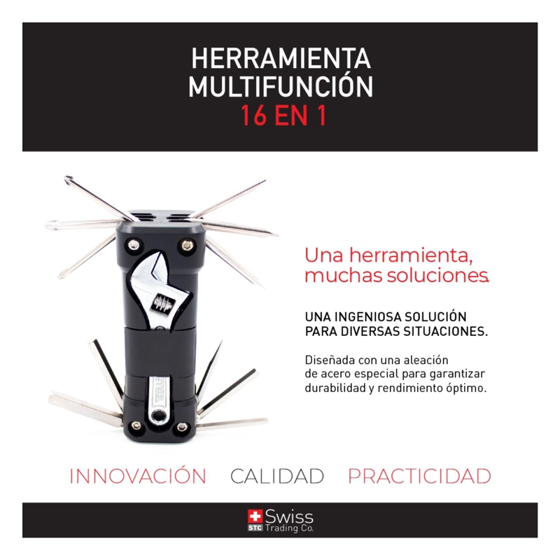 MULTIHERRAMIENTA SWISS NATURE LABS MUF01 HERRAMIENTA MULTIFUNCIONAL 16 EN 1 - 6