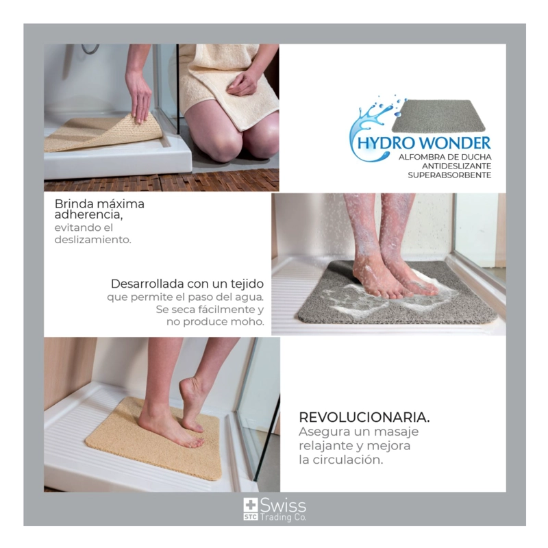 ALFOMBRA DE DUCHA SWISS NATURE LABS HYDROWONDER COLOR BEIGE - 2