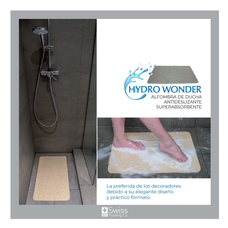 ALFOMBRA DE DUCHA SWISS NATURE LABS HYDROWONDER COLOR BEIGE - 3