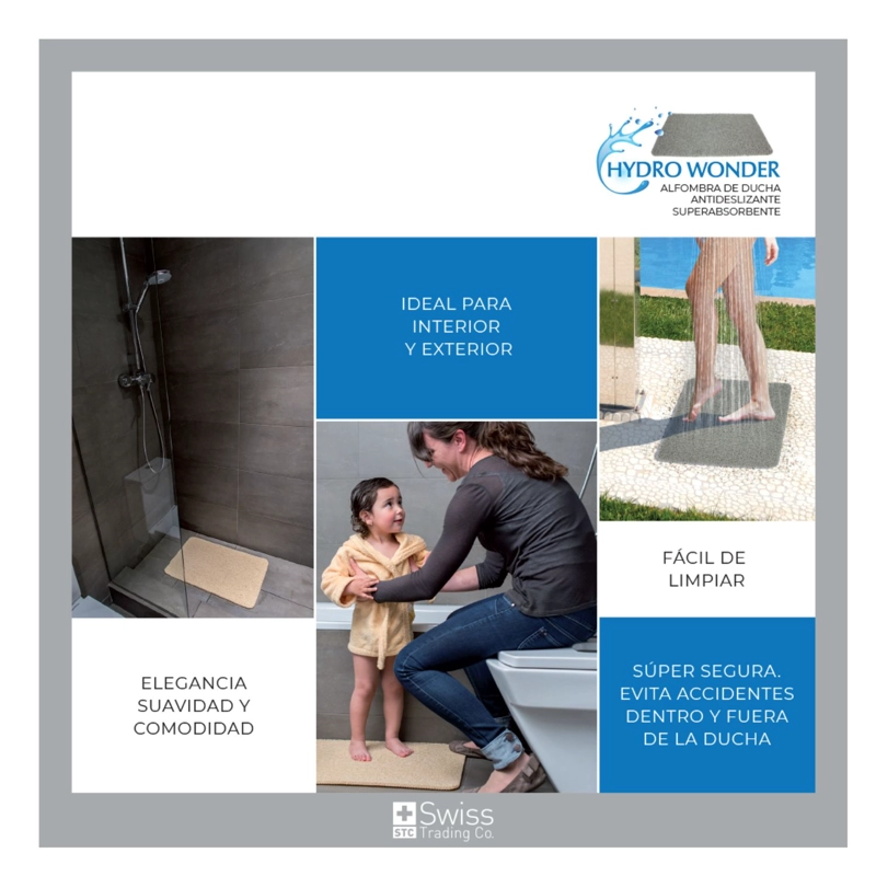 ALFOMBRA DE DUCHA SWISS NATURE LABS HYDROWONDER COLOR BEIGE - 5