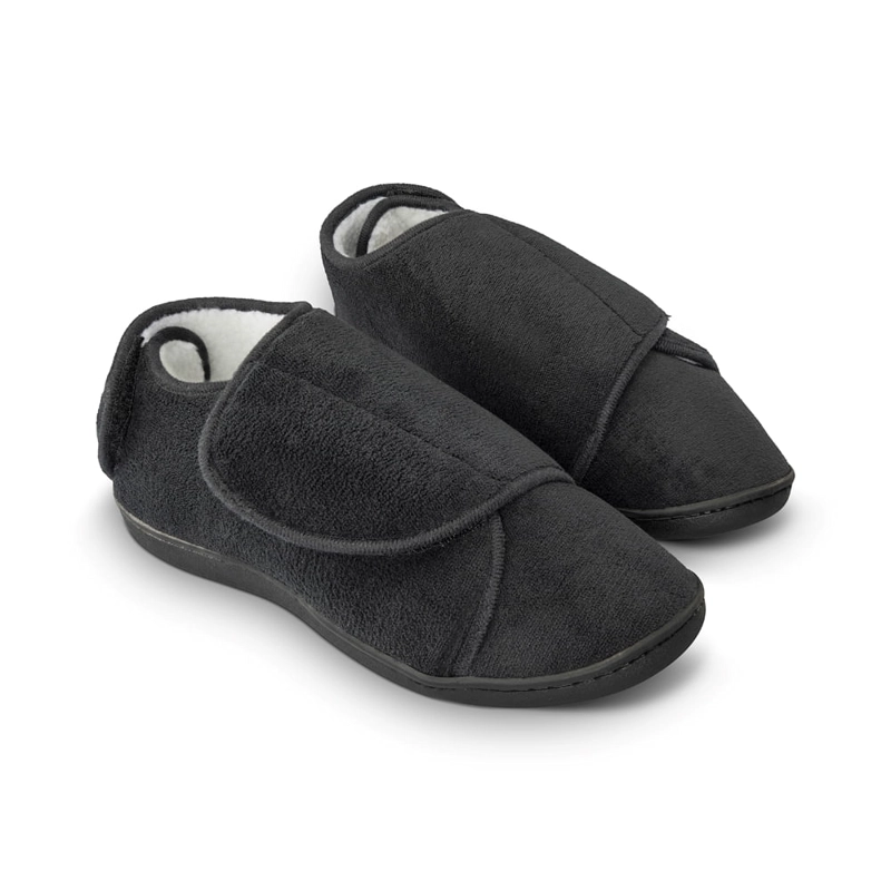 PANTUFLAS UNISEX SWISS NATURE LABS NEGRO COMFY WRAPS AJUSTABLES UNITARIA - 1