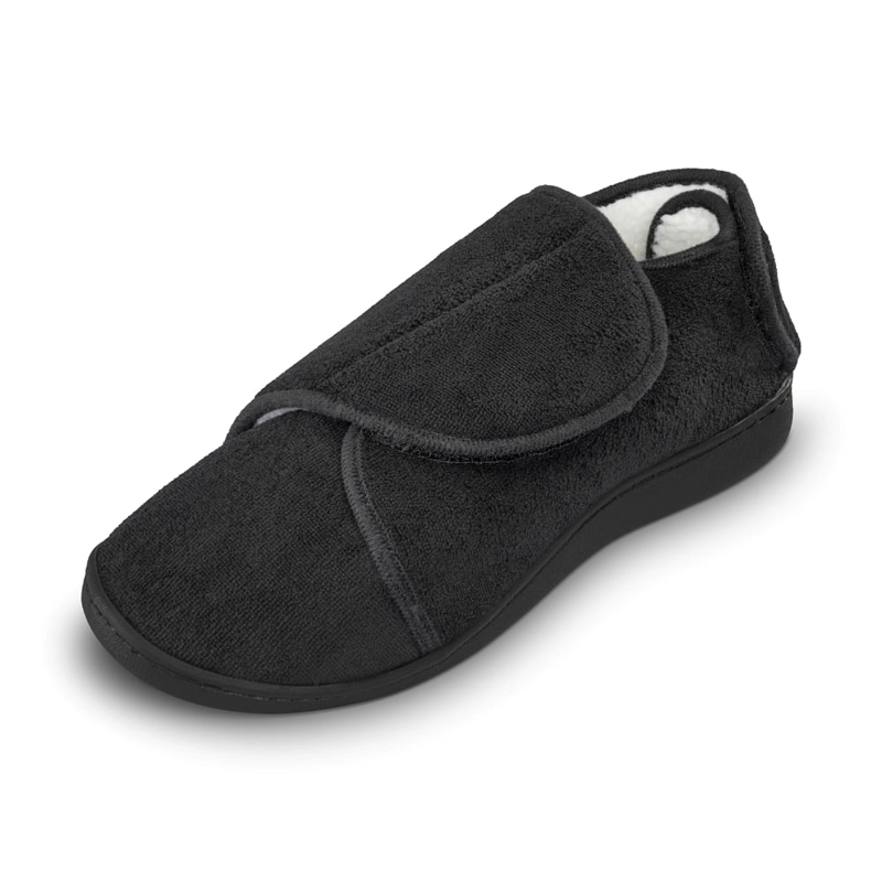 PANTUFLAS UNISEX SWISS NATURE LABS NEGRO COMFY WRAPS AJUSTABLES UNITARIA - 3