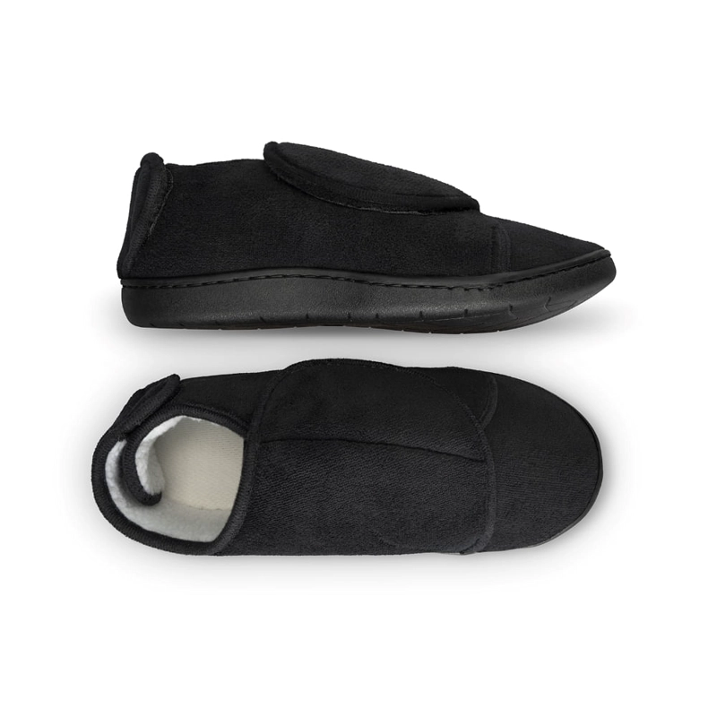 PANTUFLAS UNISEX SWISS NATURE LABS NEGRO COMFY WRAPS AJUSTABLES UNITARIA - 7