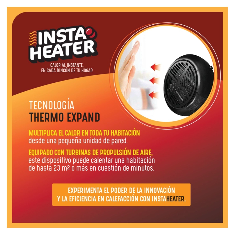 CALEFACTOR SWISS NATURE LABS INSTA HEATER PARED UNITARIO - 6