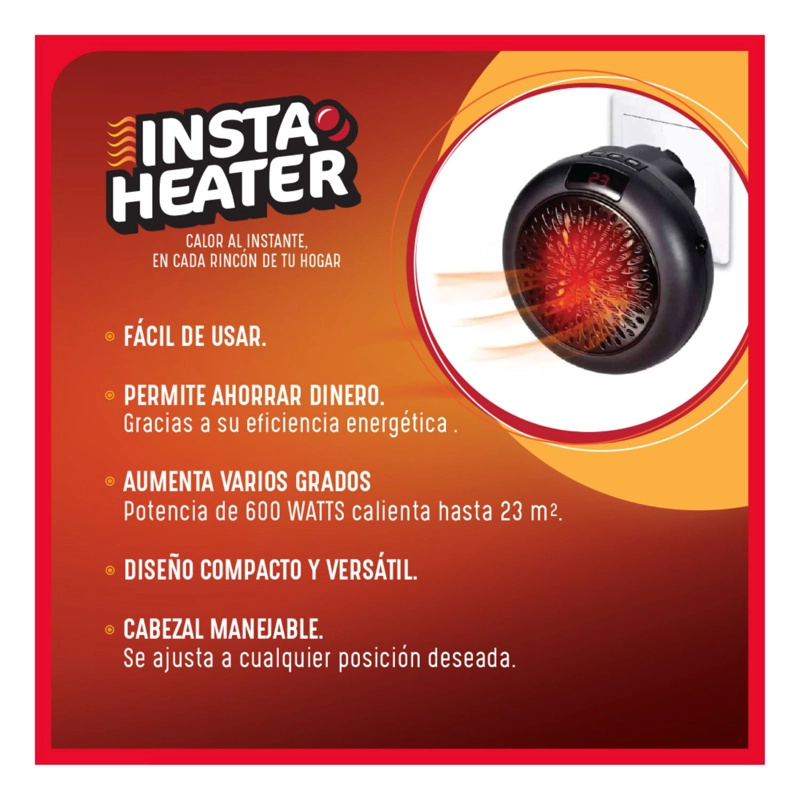 CALEFACTOR SWISS NATURE LABS INSTA HEATER PARED UNITARIO - 7
