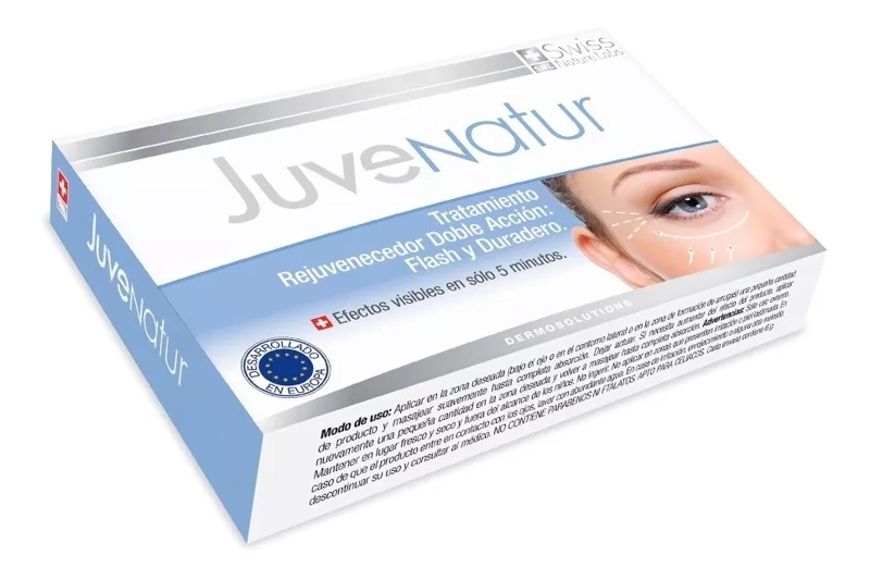 CONTORNO OJOS SWISS NATURE LABS JUVENATUR TRATAMIENTO ANTI-ARRUGAS EFECTO FLASH BOLSAS Y OJERAS - 5