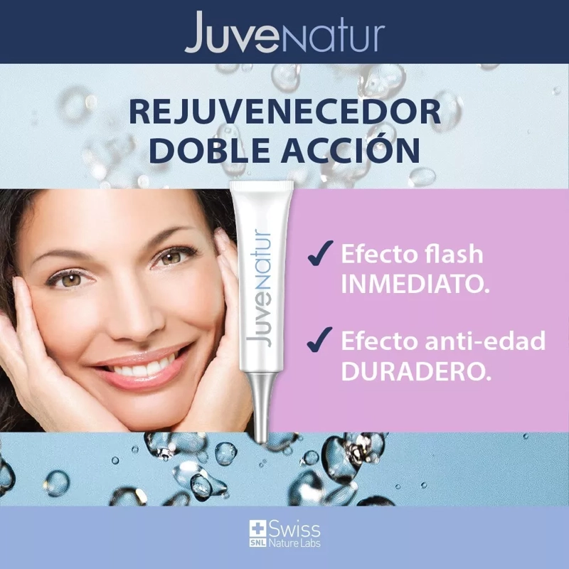 CONTORNO OJOS SWISS NATURE LABS JUVENATUR TRATAMIENTO ANTI-ARRUGAS EFECTO FLASH BOLSAS Y OJERAS - 9