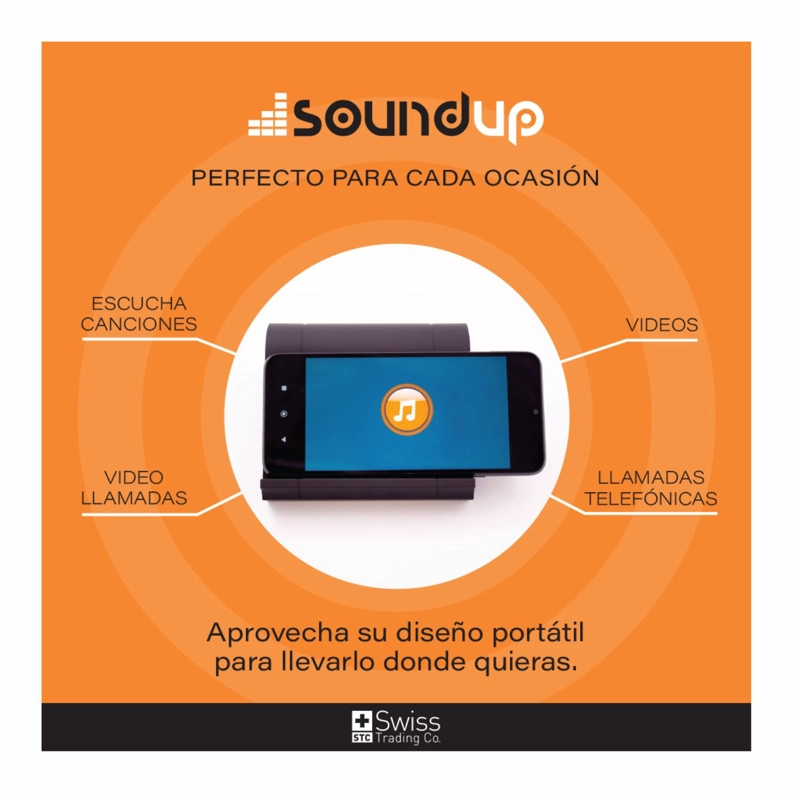 PARLANTE SWISS TRADING CO SOUND UP PARA CELULAR NEGRO - 7