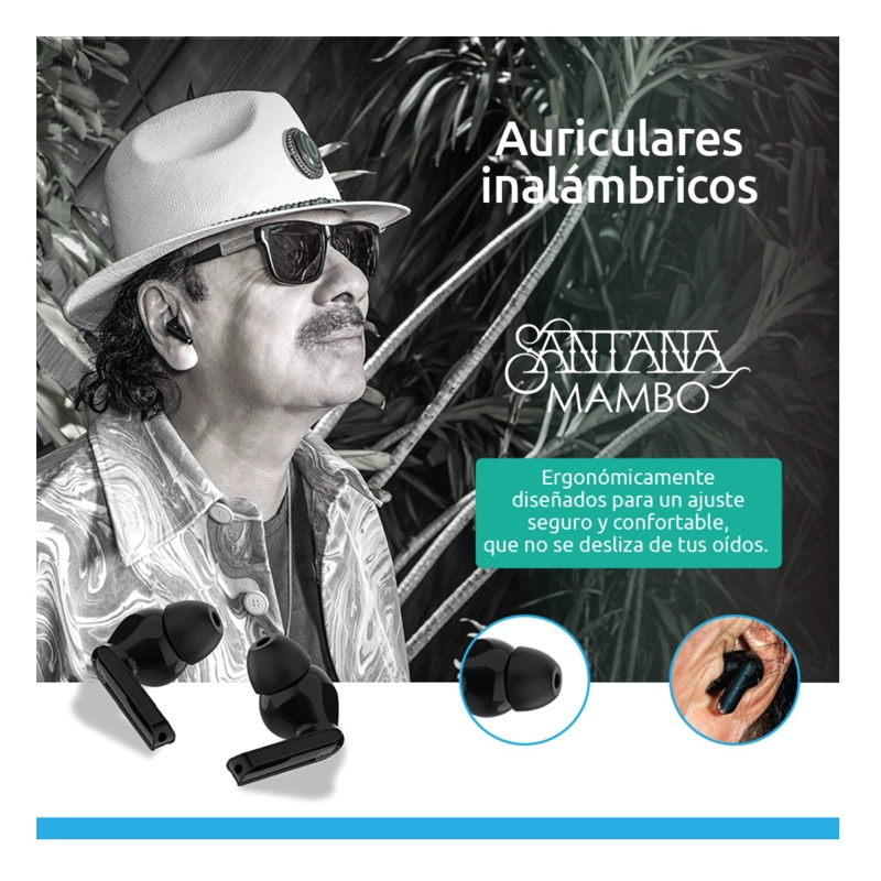 SANTANA MAMBO AURICULARES INALAMBRICOS CON BLUETOOTH 2 UND - 4