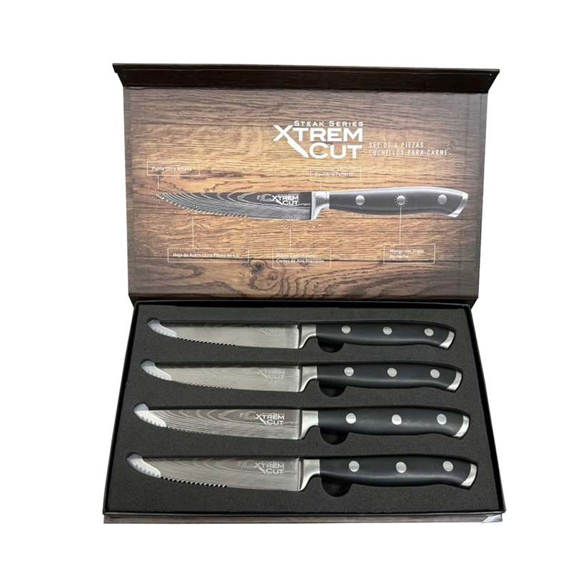XTREM CUT STEAK SERIES SET 4 CUCHILLOS P/CARNE - 1