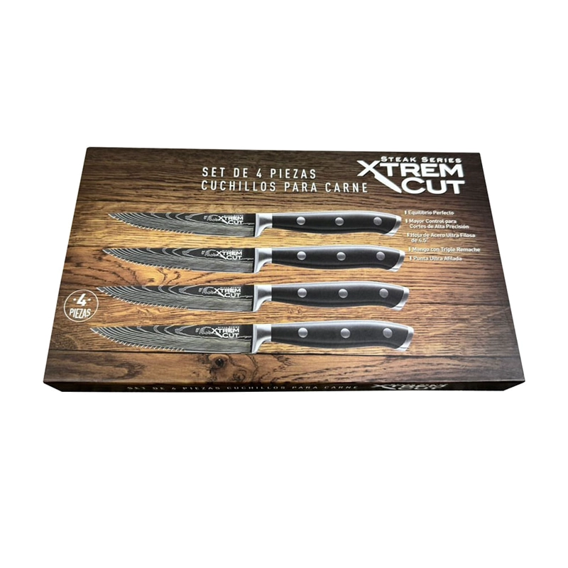 XTREM CUT STEAK SERIES SET 4 CUCHILLOS P/CARNE - 2