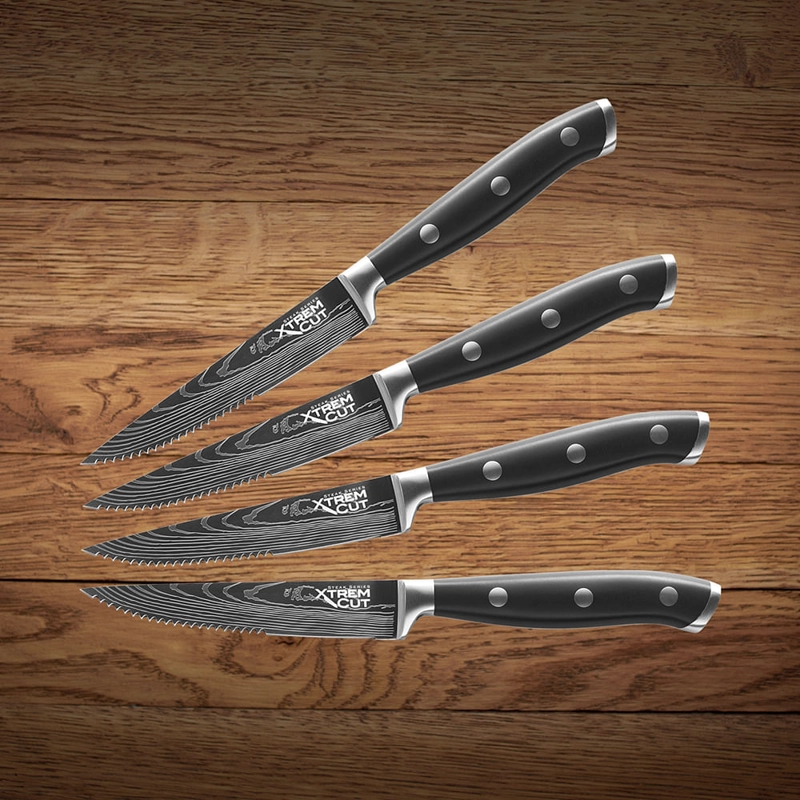XTREM CUT STEAK SERIES SET 4 CUCHILLOS P/CARNE - 6