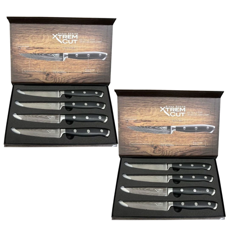 XTREME CUT STEAK SERIES - DOS SET DE 4 CUCHILLOS PARA CARNE - 1