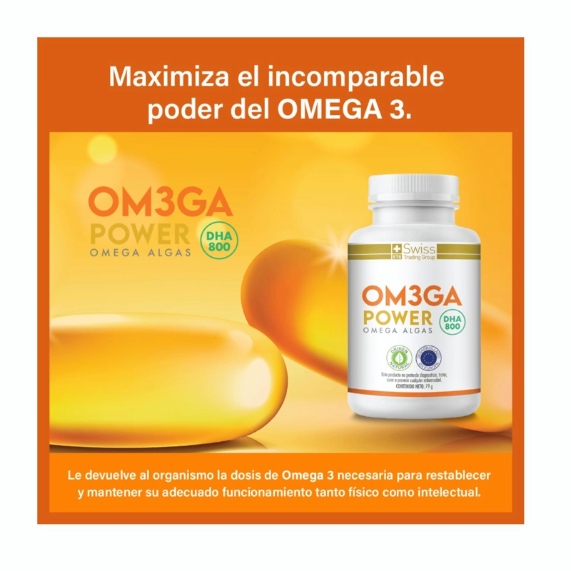 SUPLEMENTO ALIMENTICIO SWISS NATURE LABS OMEGA 3 POWER - DOS FRASCOS CON 60 UNIDADES CADA UNO - 4