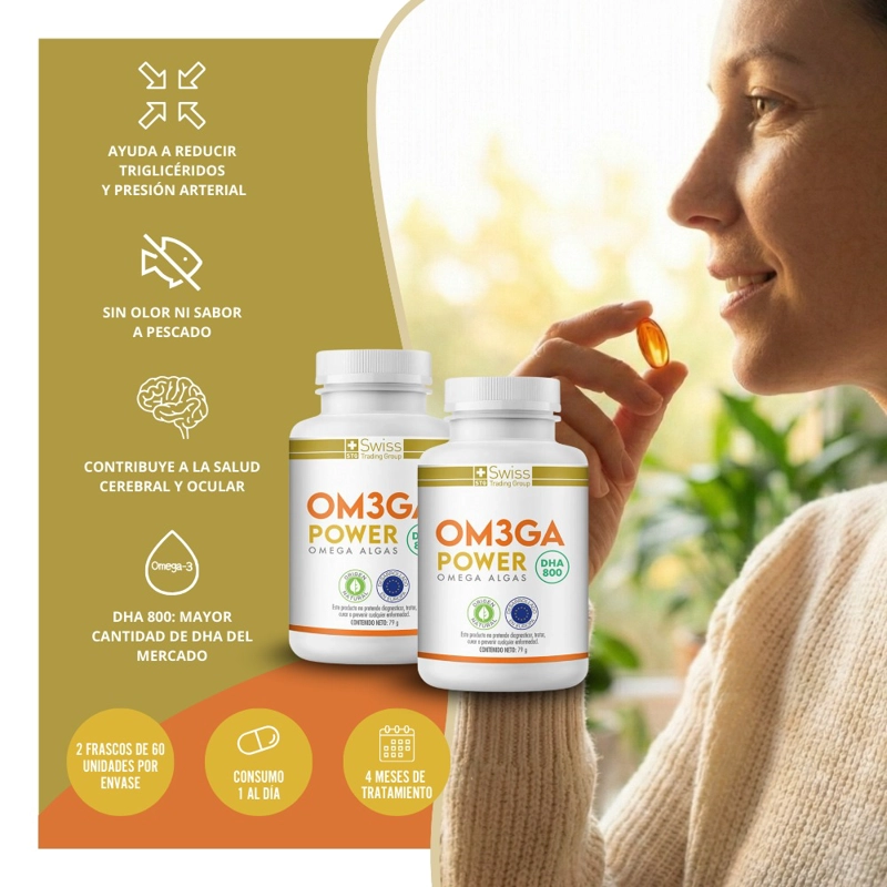 SUPLEMENTO ALIMENTICIO SWISS NATURE LABS OMEGA 3 POWER - DOS FRASCOS CON 60 UNIDADES CADA UNO - 8