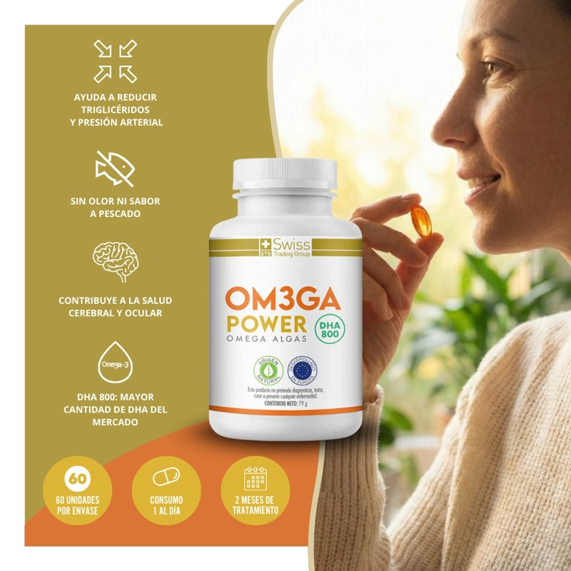 SUPLEMENTO ALIMENTICIO SWISS NATURE LABS OMEGA 3 POWER - UN FRASCO CON 60 CAPSULAS - 8