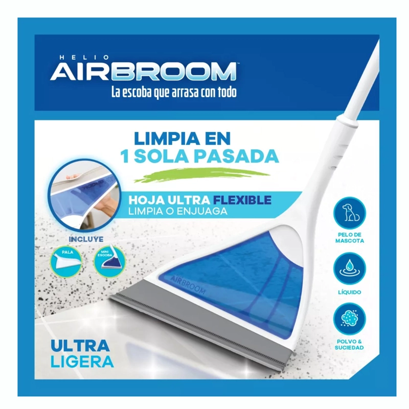 BARREDOR DE PISOS SWISS NATURE LABS HELIO AIR BROOM LIVIANO SET 3 PIEZAS - 3
