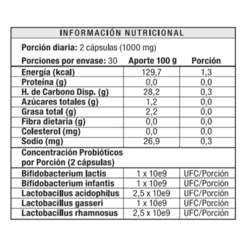PACK 3 FRASCOS SUPLEMENTO SWISS NATURE LABS BACTERIUM PLUS CADA UNO CAPSULAS 60 UN - 3