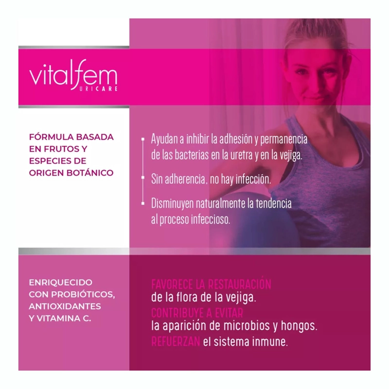 PACK 3 FRASCOS SUPLEMENTO SWISS NATURE LABS VITALFEM URICARE CADA UNO CAPSULAS 30 UN - 6