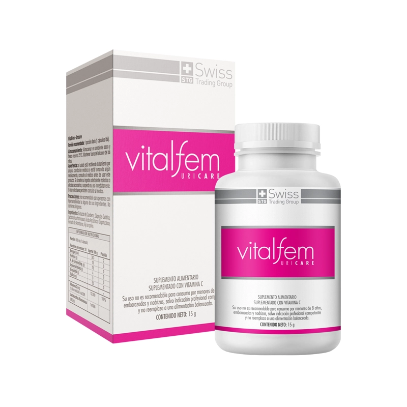 SUPLEMENTO SWISS NATURE LABS VITALFEM URICARE FRASCO CAPSULAS 30 UN - 1
