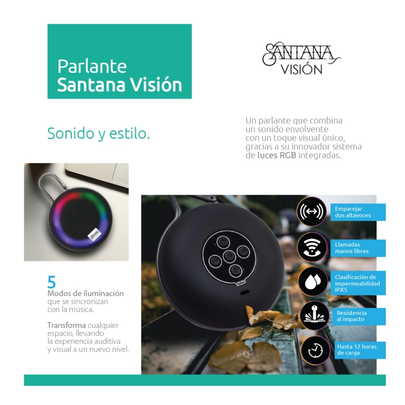 PARLANTE SWISS NATURE LABS SANTANA VISION 1 UNIDAD - 6