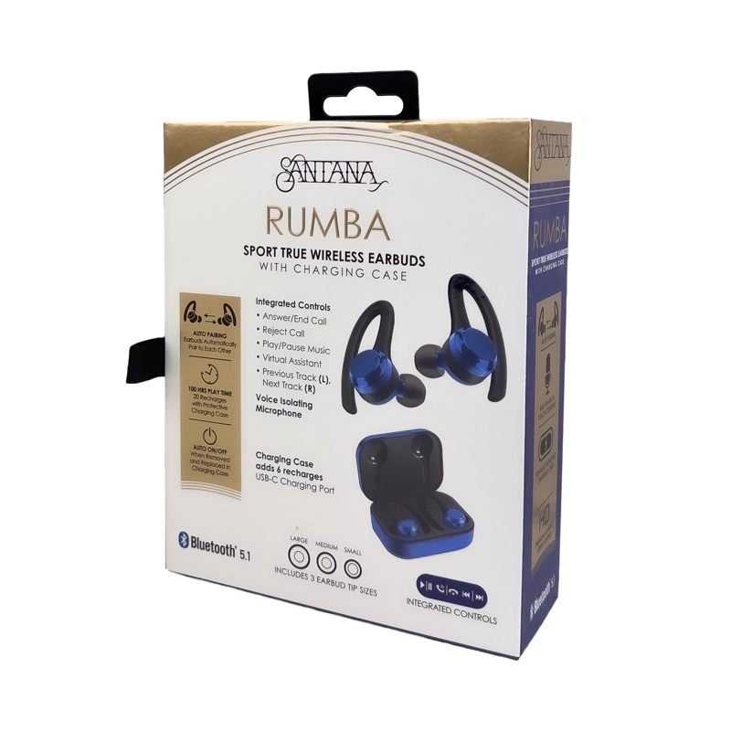 SANTANA RUMBA AURICULARES BLUETOOTH 5.1 HASTA 10 MTS DE ALCANCE - 3
