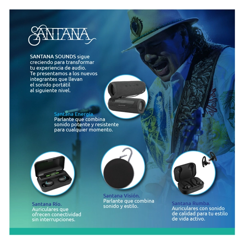 SANTANA RIO AURICULARES BLUETOOTH 5.1 - 6