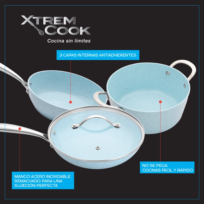 XTREM COOK SET DE SARTENES CON 4 PIEZAS - 4