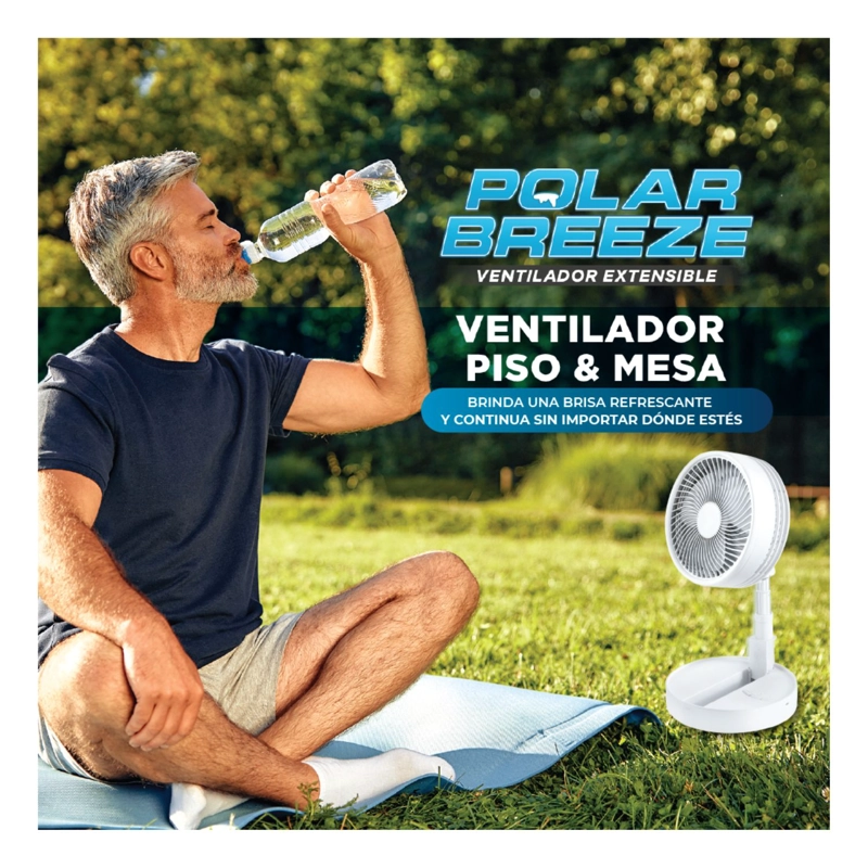 VENTILADOR PORTATIL EXTENSIBLE POLAR BREEZE FAN - 8