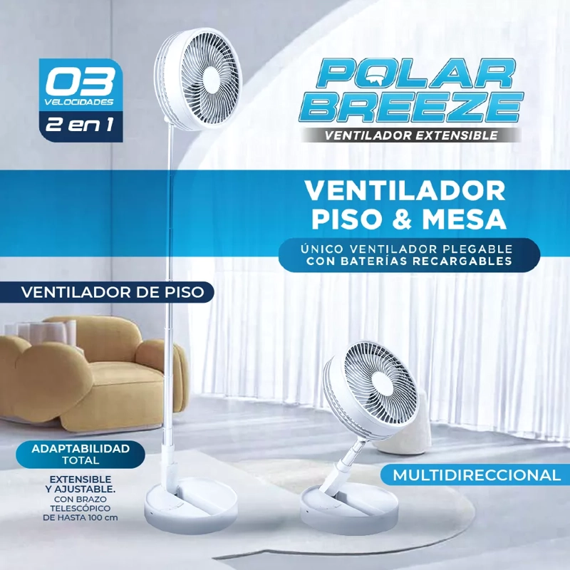 VENTILADOR PORTATIL EXTENSIBLE POLAR BREEZE FAN - 9