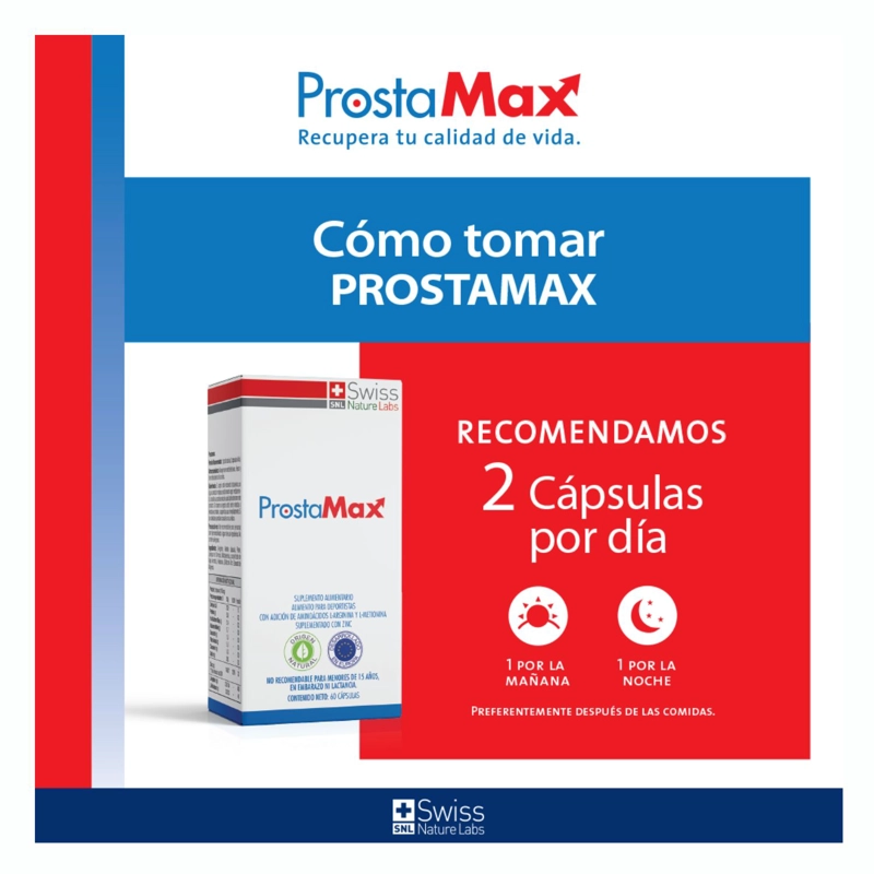 PROSTAMAX SUPLEMENTO CUIDADO PROSTATA PARA 3 MESES - 8