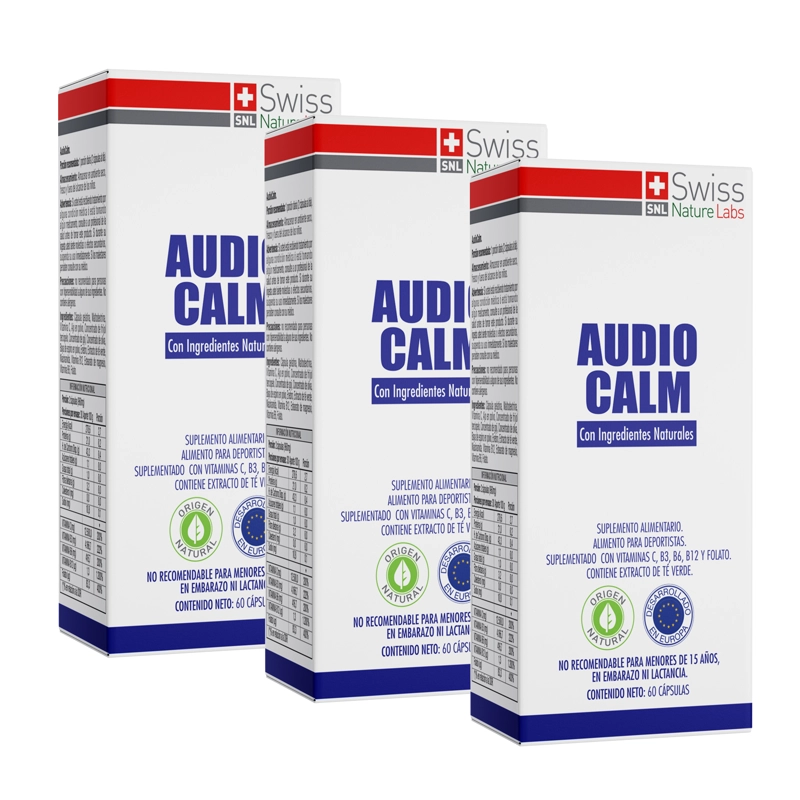 SUPLEMENTO ALIMENTICIO SWISS NATURE LABS AUDIO CALM 3 MESES - 1