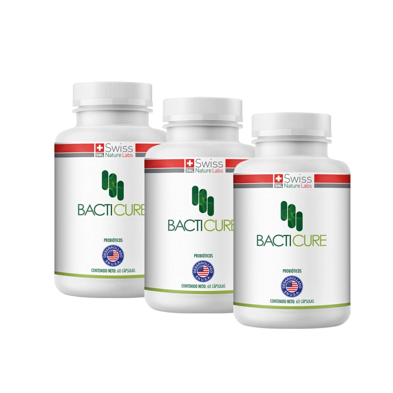 BACTICURE COMPLEJO NATURAL PROBIOTICO PARA 3 MESES - 1