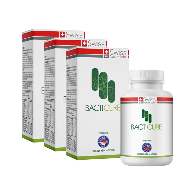 BACTICURE COMPLEJO NATURAL PROBIOTICO PARA 3 MESES - 3