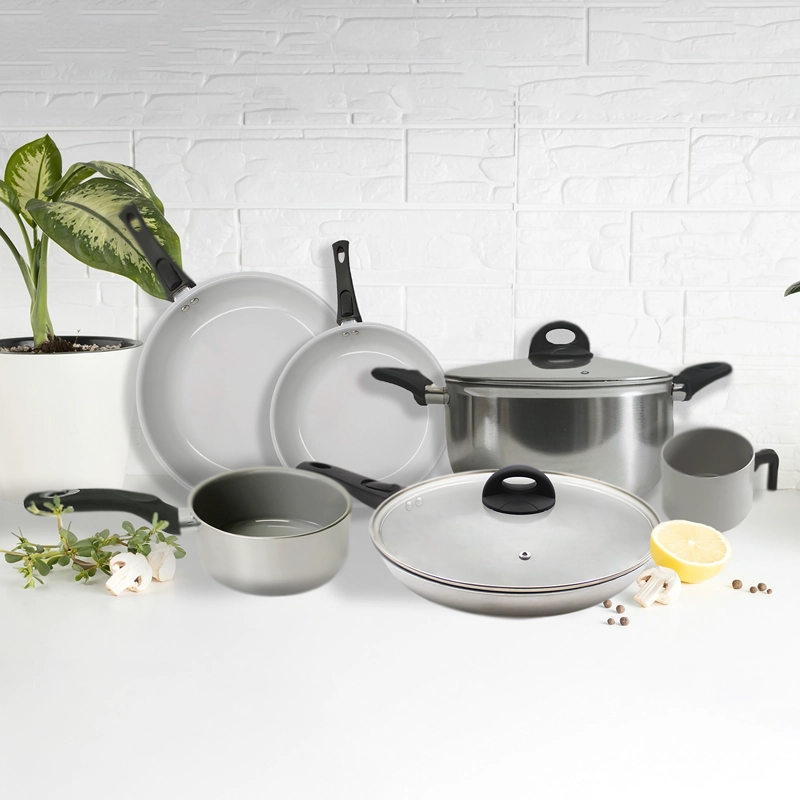 XTREM COOK STEEL SET DE SARTENES Y OLLAS CON 6 PIEZAS - 1