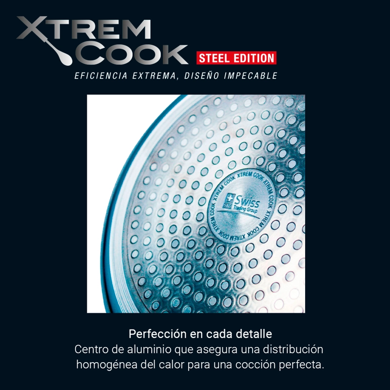XTREM COOK STEEL OLLA 24 CM CON TAPA - 5