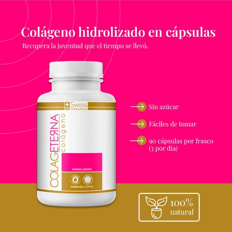 COLAGETERNA – COLAGENO HIDROLIZADO EN CAPSULAS PARA UN MES - 7