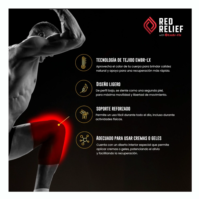 RED RELIEF RODILLERA DE COMPRESION TERMOGE NICA 1 UND. - 3