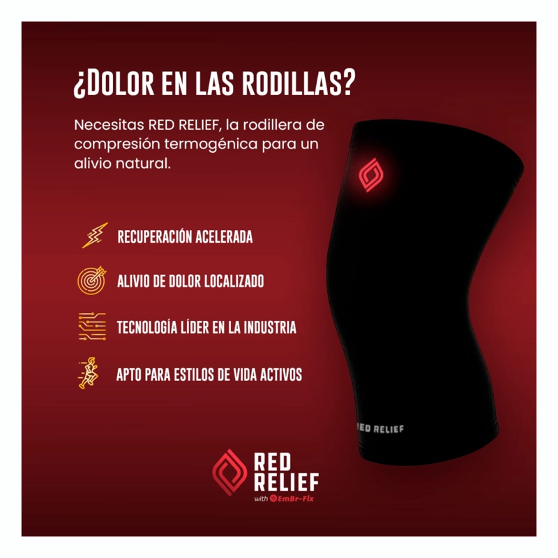 RED RELIEF RODILLERA DE COMPRESION TERMOGE NICA 2 UND. - 7