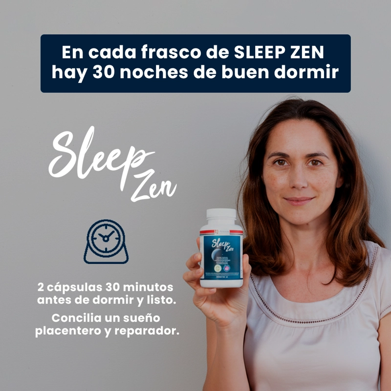SLEEP ZEN 60 CAPSULAS NATURALES CONTRA EL INSOMNIO 3 MESES - 5