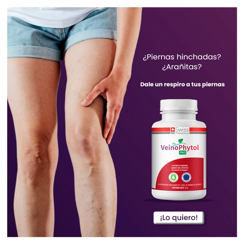 VEINOPHYTOL PRO 30 CAPS SIN VARICES NI PIERNAS CANSADAS 1 MES - 6
