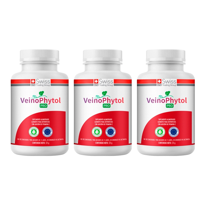 VEINOPHYTOL PRO 90 CAPS SIN VARICES NI PIERNAS CANSADAS 3 MESES - 1