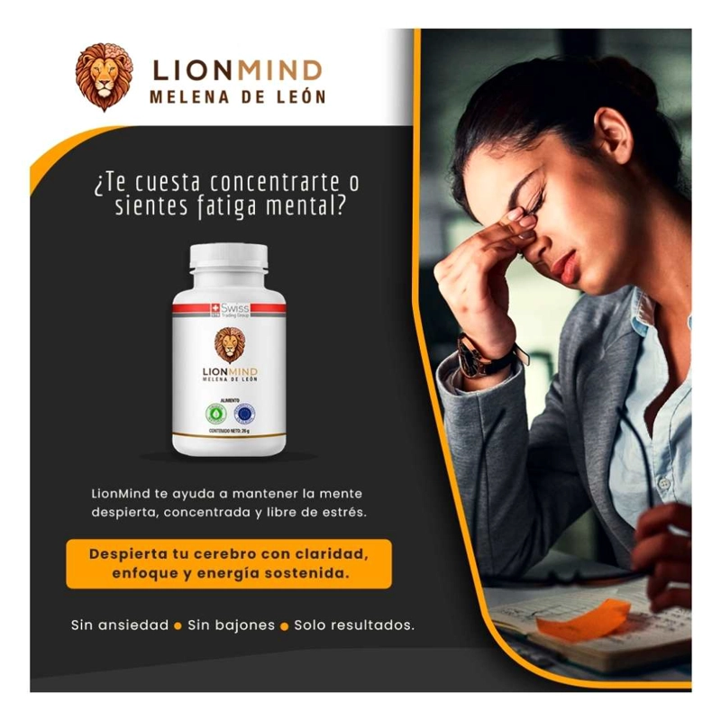 LIONMIND MELENA DE LEON ACTIVA TU CEREBRO MAS FOCO Y MEMORIA 4 MESES - 9