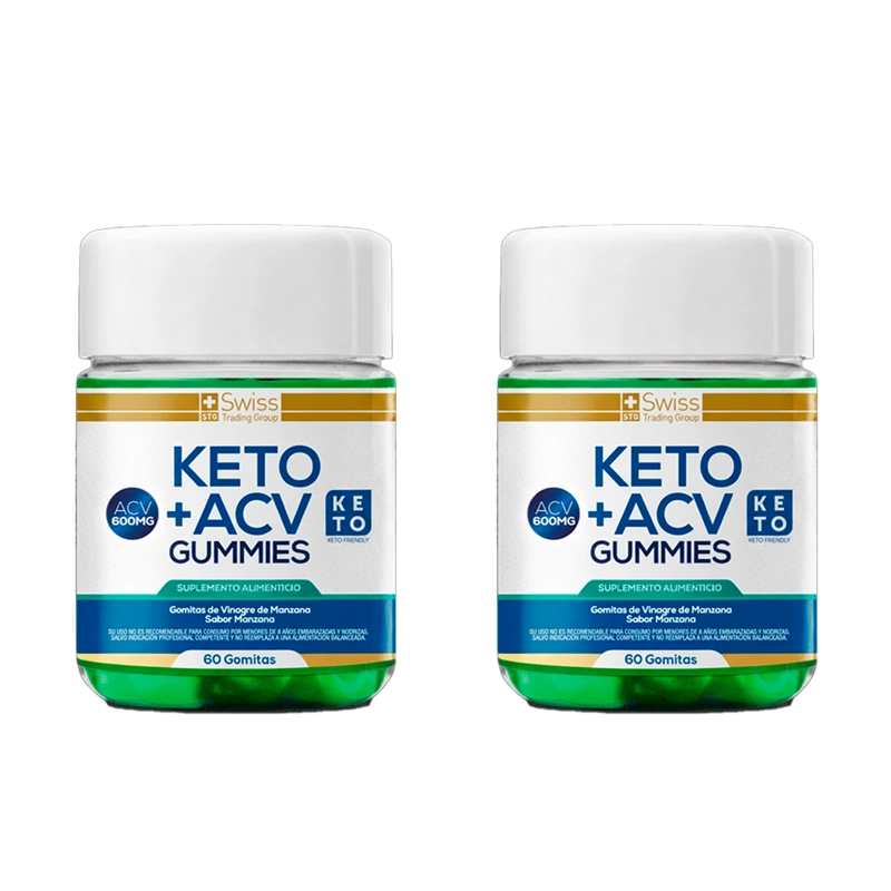 KETO PLUS 120 GOMITAS VINAGRE DE MANZANA QUEMA GRASA SIN AZUCAR - 1