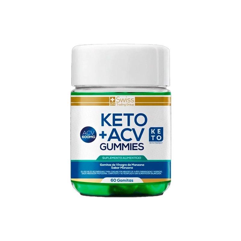 KETO PLUS 60 GOMITAS VINAGRE DE MANZANA QUEMA GRASA SIN AZUCAR - 1
