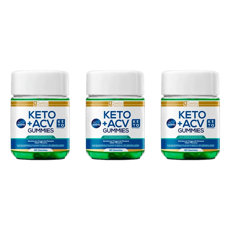 KETO PLUS 180 GOMITAS VINAGRE DE MANZANA QUEMA GRASA SIN AZUCAR - 1
