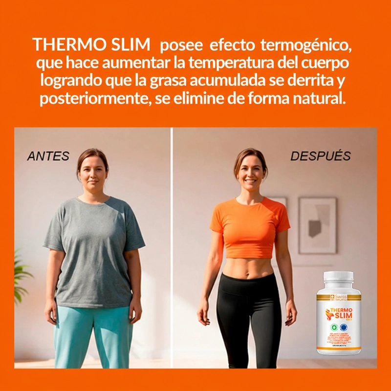 THERMO SLIM QUEMA GRASA SIN DIETA NI EJERCICIO 120 CAPS - 6