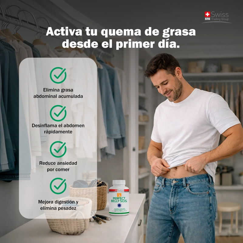 PERFECT BELLY SOS REDUCTOR GRASA ABDOMINAL CONTROL 180 CAPS - 8
