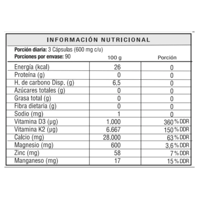 OSTEOREGEN FORTALECE HUESOS CALCIO INTELIGENTE 180 CAPS - 2